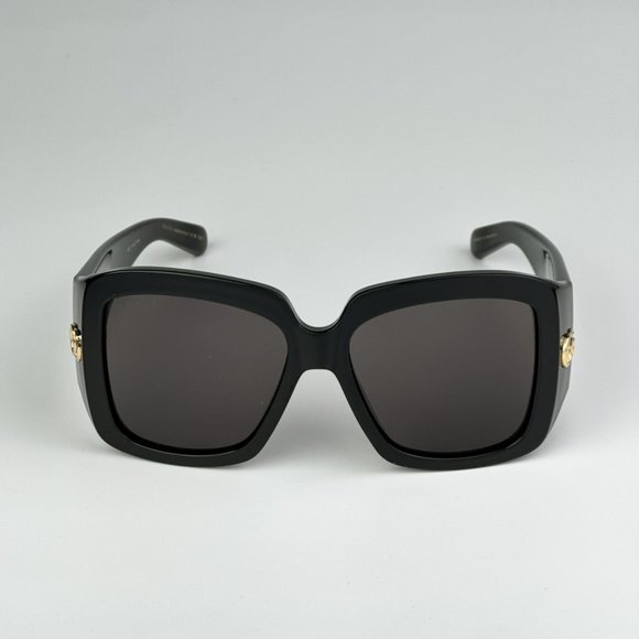 Gucci GG1402S 001 BRAND NEW Sunglasses Black Grey Women Square GG 1402S - Picture 8 of 14